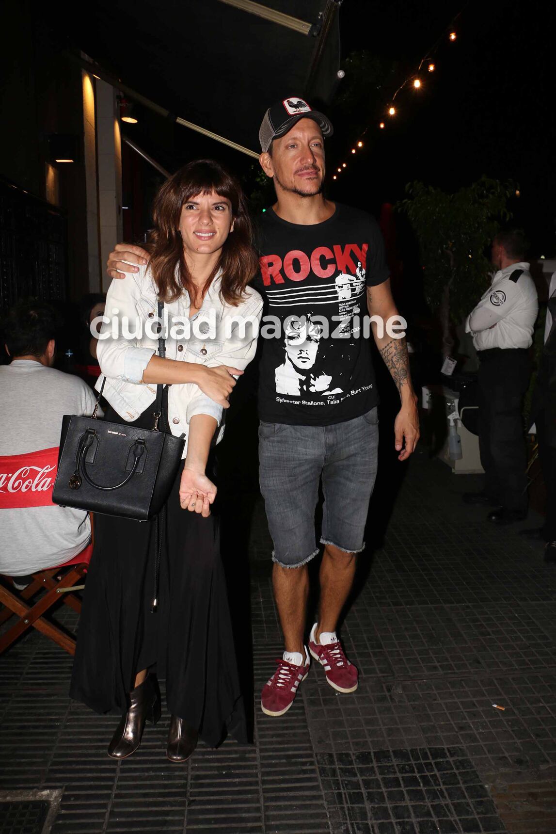 Gimena Accardi y Nicolás Vázquez en el estreno de Una semana nada más. (Fotos: Movilpress)