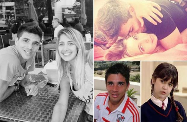 Giovanni Simeone y su novia Natalia Melcon. (Fotos: Instagram)