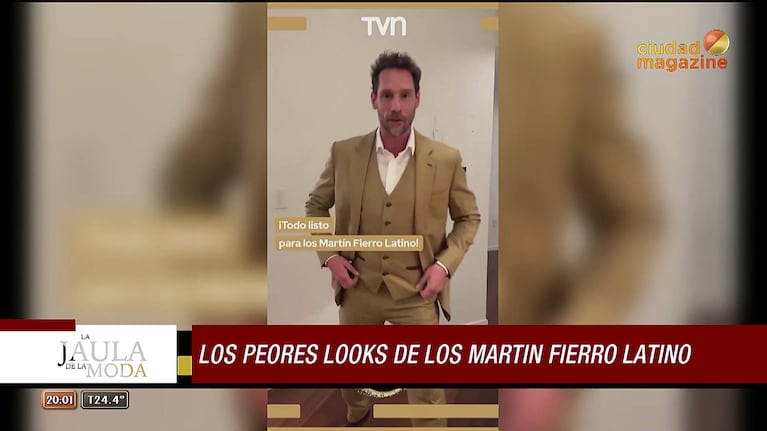 Gonzalo Valenzuela en el Martín Fierro Latino 2024.