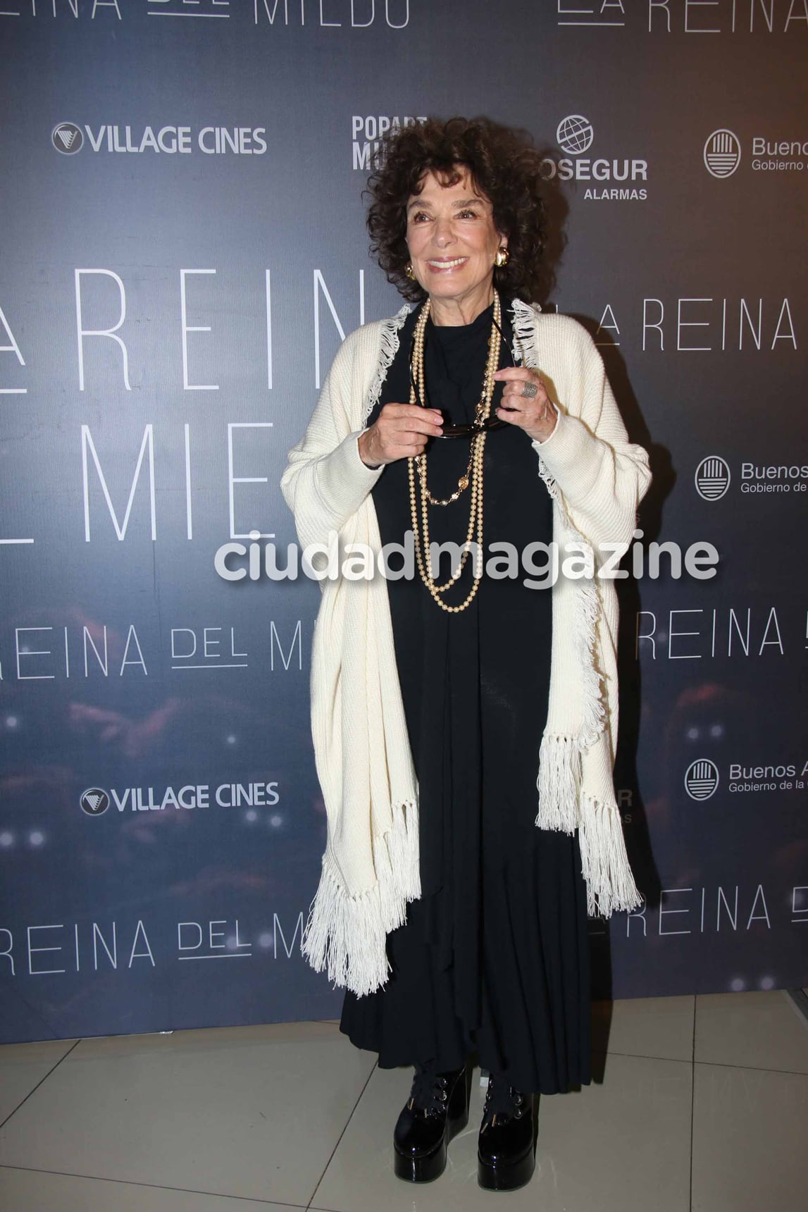 Graciela Borges en la avant premier de La Reina del Miedo. (Foto: Movilpress)