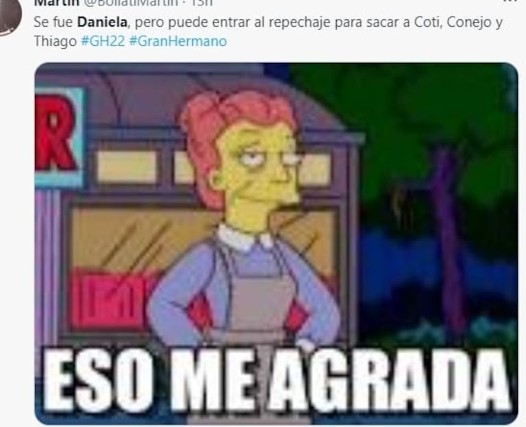 Gran Hermano 2022: Daniela fue la novena eliminada y estallaron los memes en las redes sociales