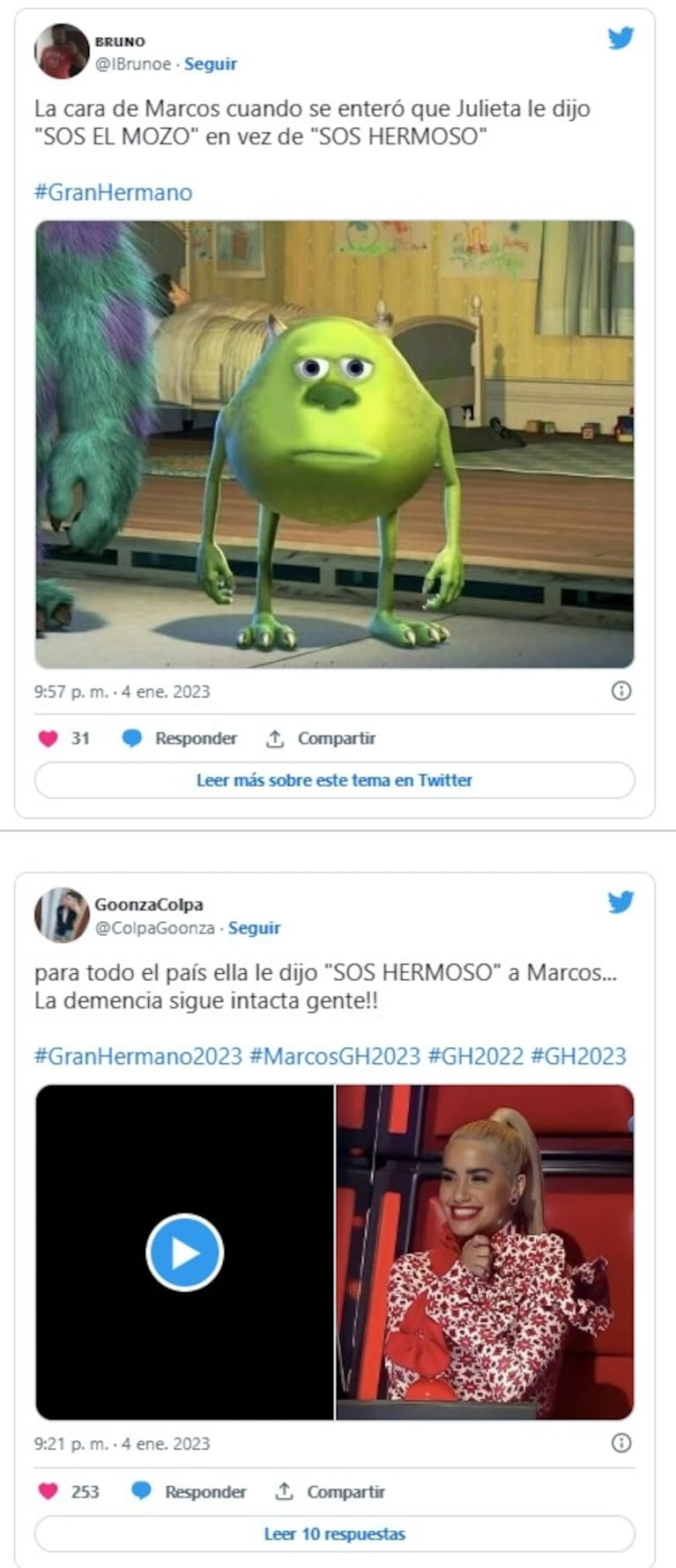 Gran Hermano 2022: Julieta le hizo un llamativo comentario a Marcos y estallaron los memes