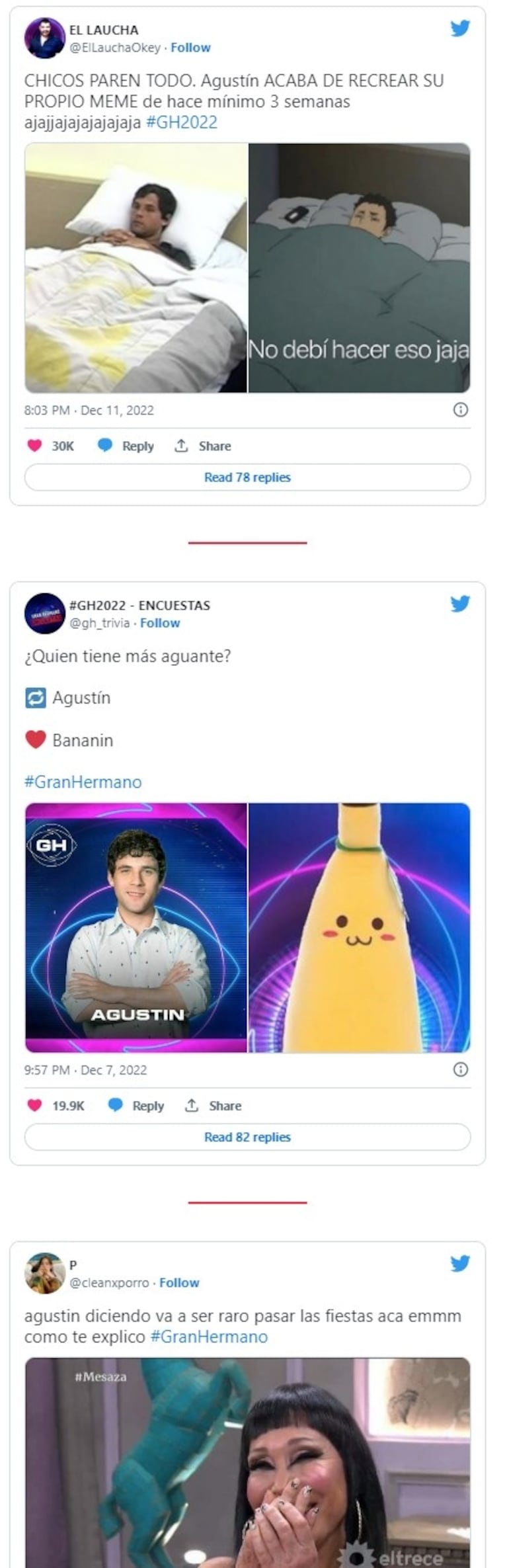 Gran Hermano 2022: los mejores memes y reacciones por la eliminación de Agustín