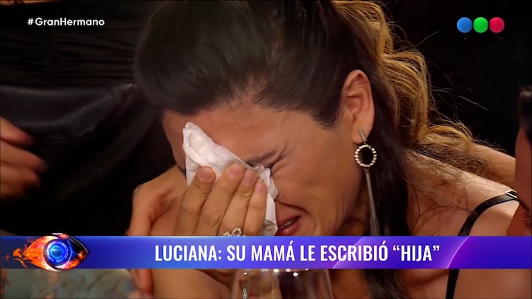 Gran Hermano: el desconsolado llanto de Luciana al recibir una significativa palabra de su mamá