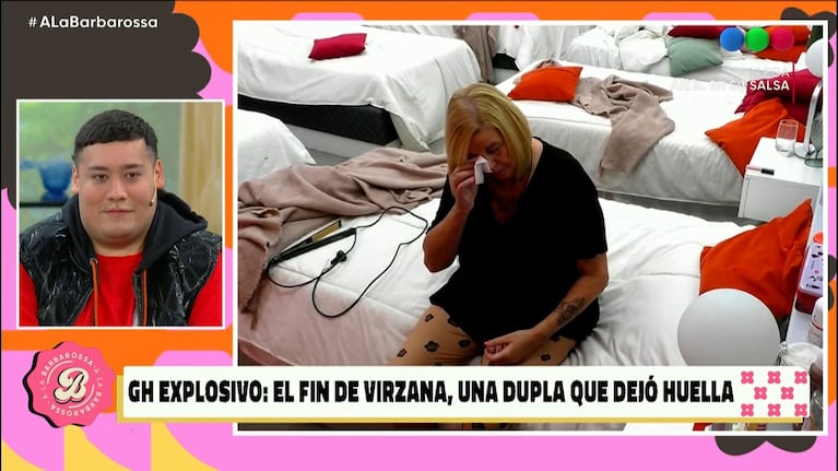 Gran Hermano: la reacción de Manzana al ver a Virginia Demo totalmente devastada por su salida