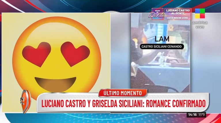 Griselda Siciliani confirmó su romance con Luciano Castro: qué dijo