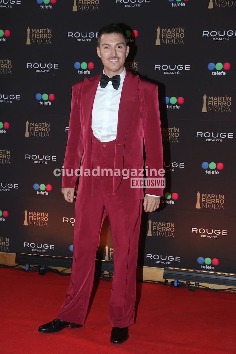 Guido Záffora en el Martín Fierro de la Moda (Foto: Movilpress).