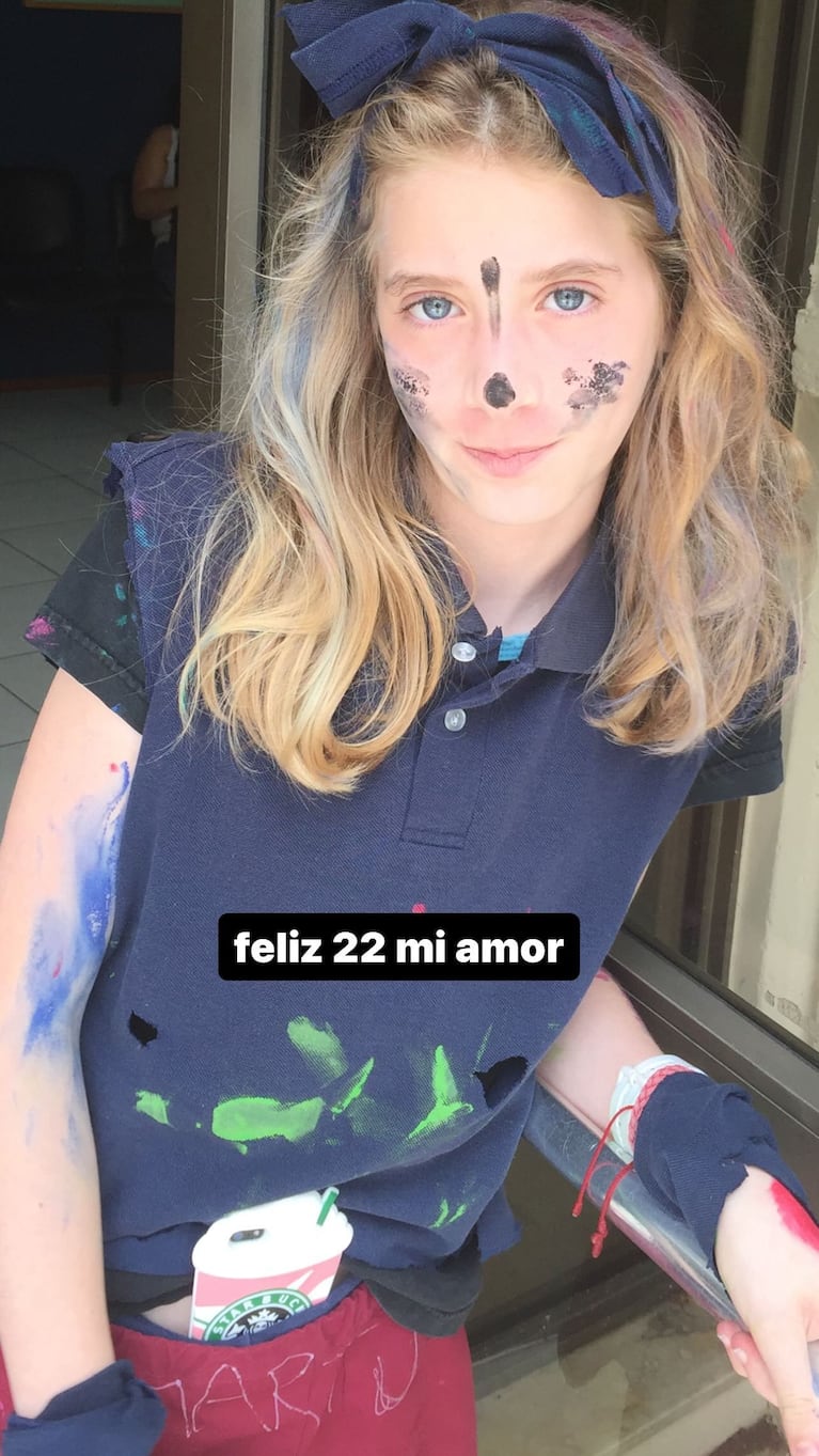 Guillermina Valdés compartió fotos y videos de hoy y ayer de su hija Paloma.