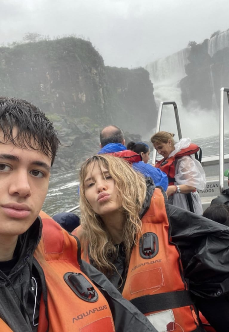 Guillermina Valdés compartió las postales más lindas de su viaje a Cataratas del Iguazú con sus hijos: "Enamorada del lugar"