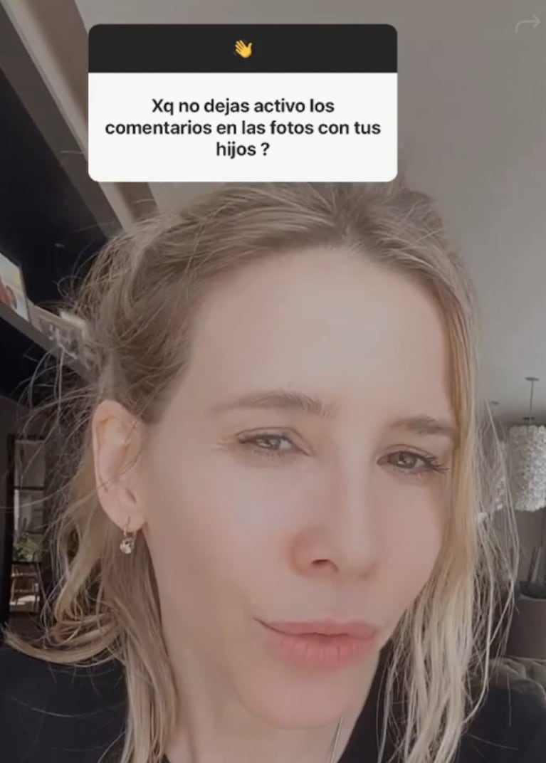 Guillermina Valdés explicó por qué desactivó los comentarios en las fotos con sus hijos en las redes