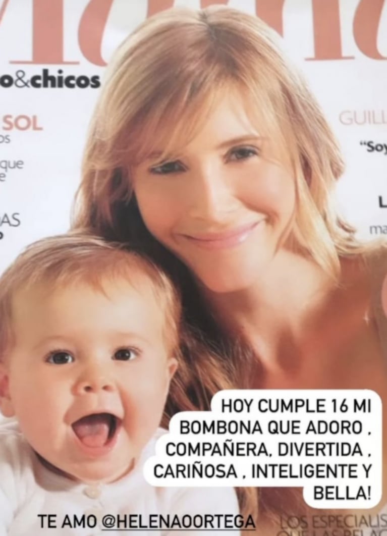 Guillermina Valdés le dedicó a su hija Helena un tierno mensaje por su cumple: "La bombona que adoro"