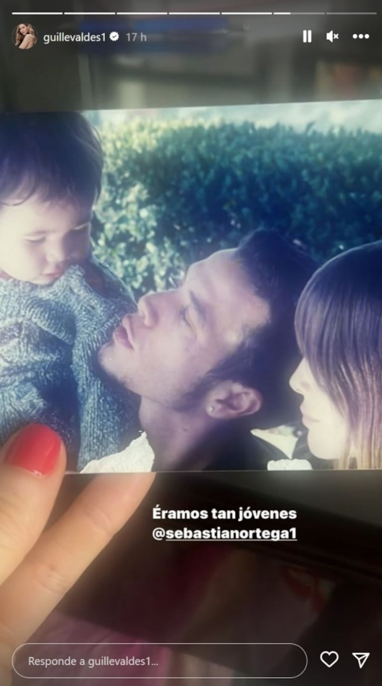 Guillermina Valdés sorprendió al postear una dulce foto con su expareja Sebastián Ortega: "Tan jóvenes"