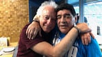 Guillermo Coppola y Diego Maradona, reconciliados en Rusia. (Foto: @yanilatorre)