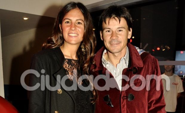 Guillermo Coria y su mujer Carla en una noche llena de figuras. (Foto: Jennifer Rubio)