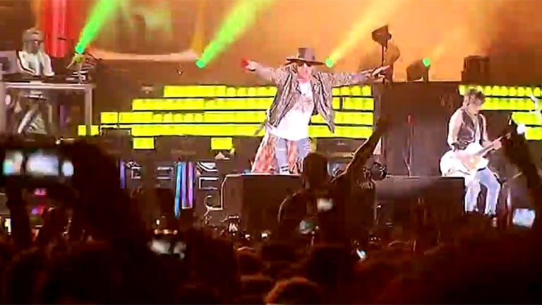 Guns N' Roses hizo vibrar a su fans en River (Foto: TN)