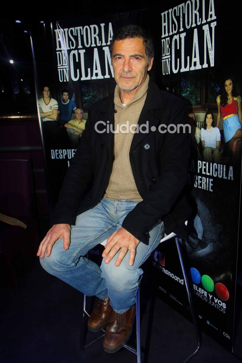 Gustavo Garzón, actor de Historia de un clan. Foto: Movilpress-Ciudad.com.