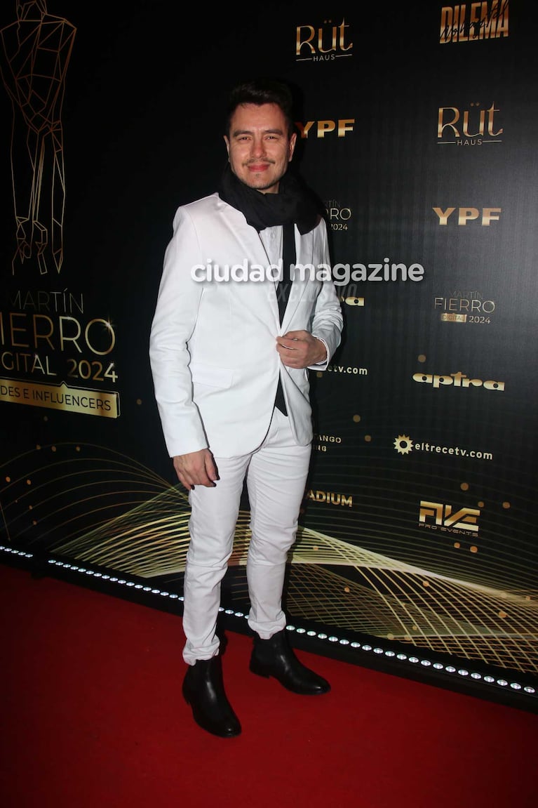 Gustavo Méndez en los Premios Martín Fierro Digital 2024 (Foto: Movilpress)