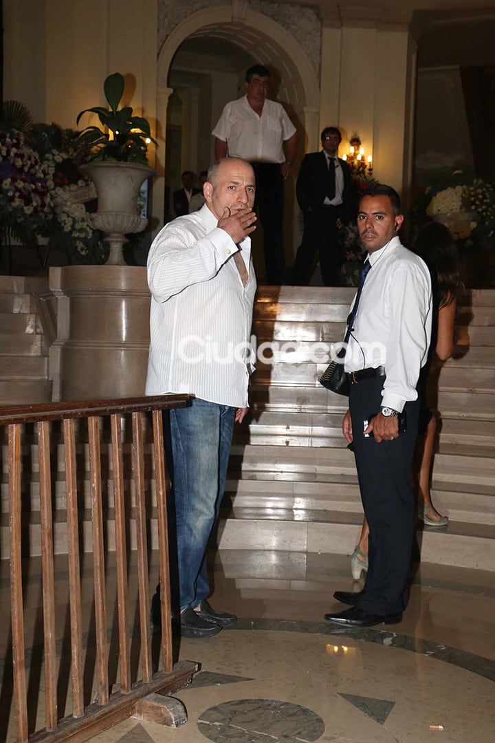 Gustavo Sofovich, en la despedida de Gerardo Sofovich. (Foto: Movilpress)