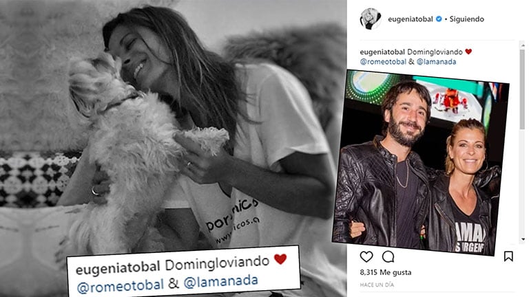 ¡Hay amor! Eugenia Tobal y un finde a pura felicidad con su novio y su perro: Domingloviando