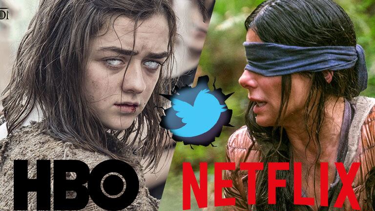 HBO twitteó sobre Game of Thrones… ¡y Netflix le salió al cruce con un irónico mensaje sobre Bird Box!