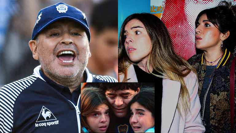 Fuerte audio de Diego Maradona contra Dalma y Gianinna en la serie de Amazon