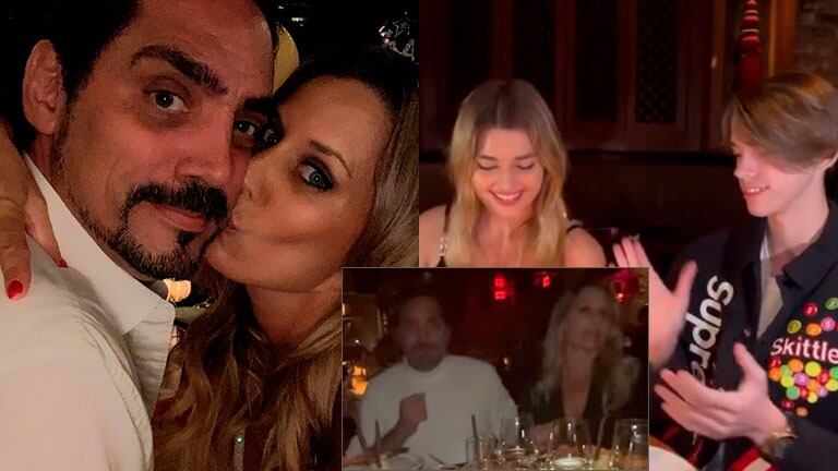 Rocío Marengo se mostró más que enamorada junto a Eduardo Fort en el cumpleaños de Martita y Felipe Fort