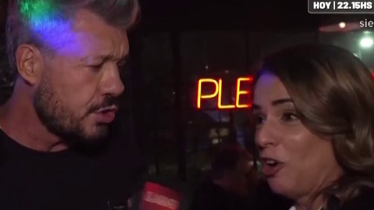 Picante encuentro de Marina Calabró con Marcelo Tinelli, frente a frente: "Él me odia en silencio"