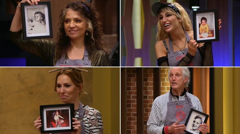 Los participantes de Masterchef Celebrity se largaron a llorar al ver las fotos de su niñez: "Agradecidos"