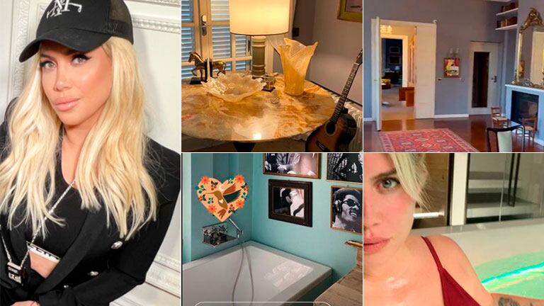 Wanda Nara mostró los rincones de lujo y campestres de su casa en Milán