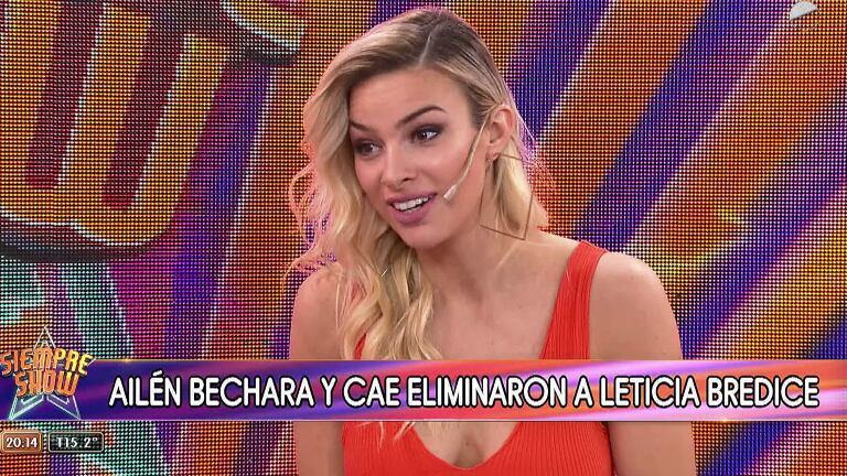 El sincericidio de Ailén Bechara, tras eliminar a Leticia Brédice del Súper Bailando