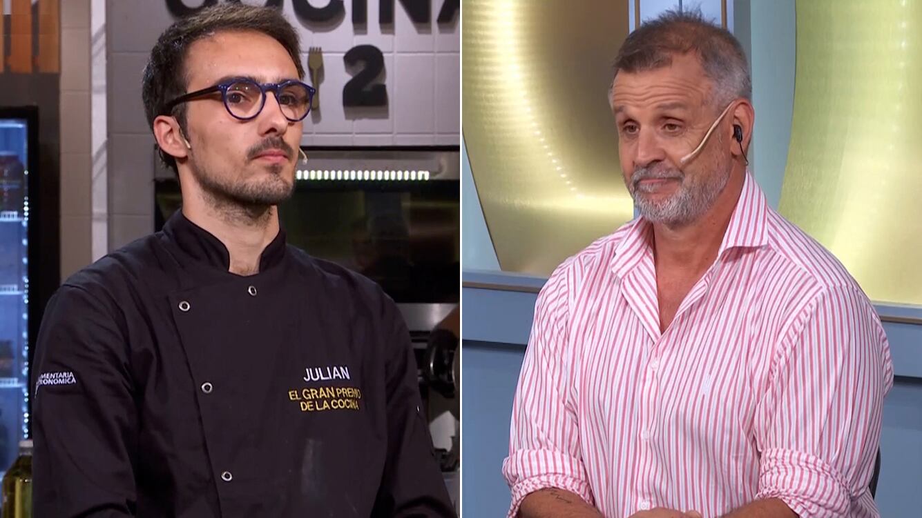 Petersen muy duro con un participante de El gran premio de la cocina: "Decir que le ganás fácil a todos es audaz"