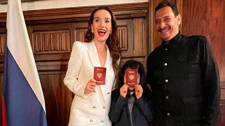 Natalia Oreiro y su hijo recibieron la ciudadanía rusa: "Es un acto enorme de amor"