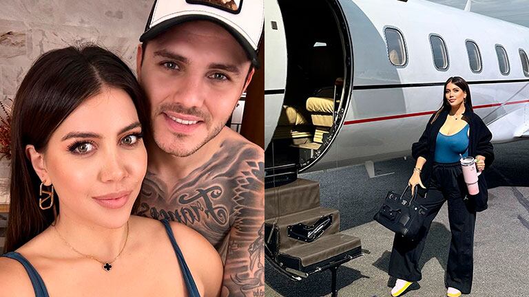 Wanda Nara y Mauro Icardi sorprendieron al dejar el país el fin de semana y dieron que hablar