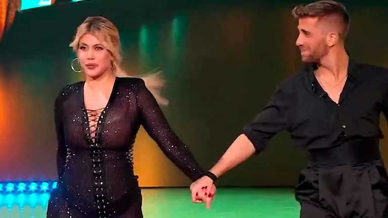 Wanda Nara debutó en el Bailando italiano con un contundente mensaje para Icardi