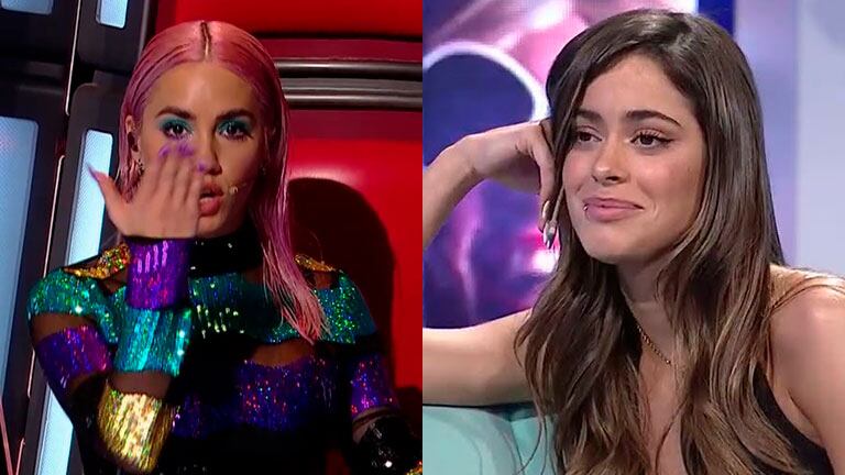 Lali Espósito fue furor tras enviar un gesto buena onda a Tini Stoessel en La Voz Argentina