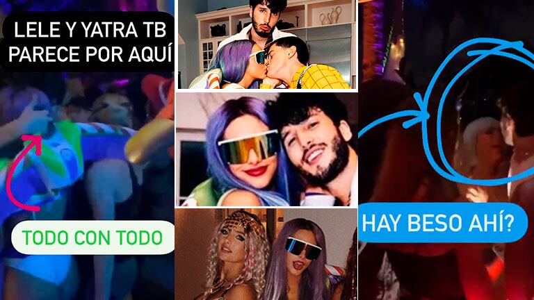 Sebastián Yatra, a los besos con su amiga Lele Pons en una divertida fiesta