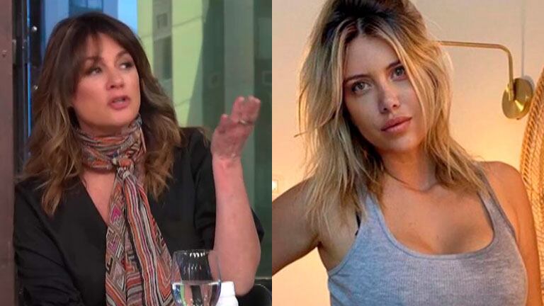 Andrea Campbell reaccionó a una foto sin retoques de Wanda Nara: "Reivindiquemos a la mujer real"