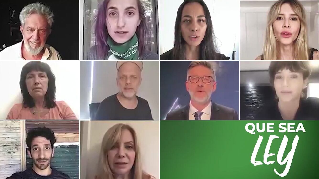 Actores y periodistas mostraron su apoyo a la campaña para la lagalización del aborto 