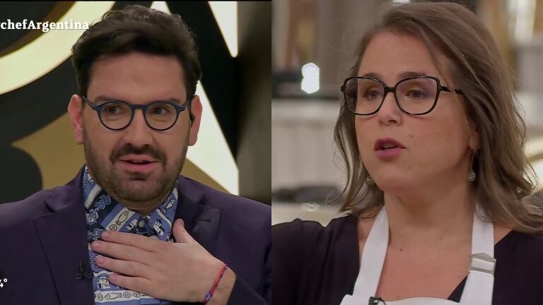 Malena Guinzburg y un fuertísimo exabrupto a Damián Betular en su debut en MasterChef: "Qué basura que sos"