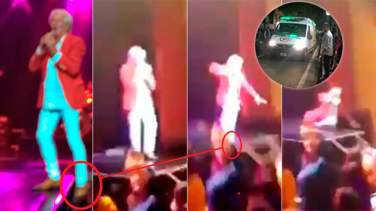 Así fue la terrible caída de Sergio Denis durante un show en Tucumán