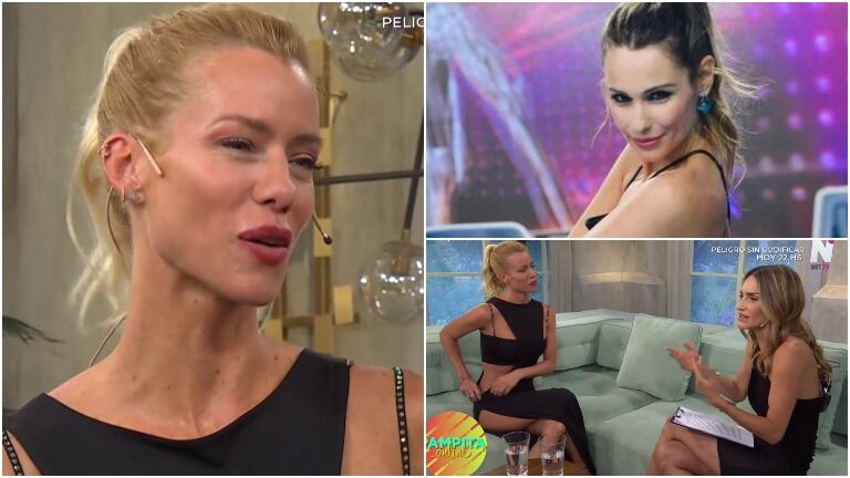 El palito de Nicole Neumann en su entrevista en el ciclo de Pampita con María Vázquez en la conducción