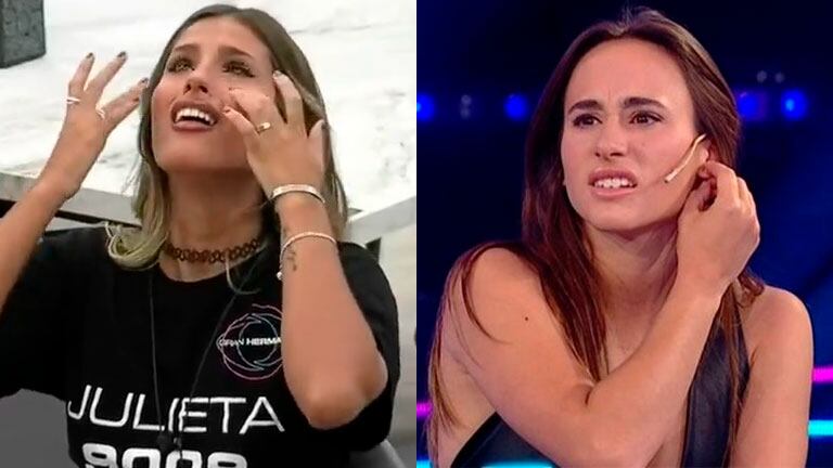 Julieta Poggio se cruzó con Martina en Gran Hermano 2022 y lloró