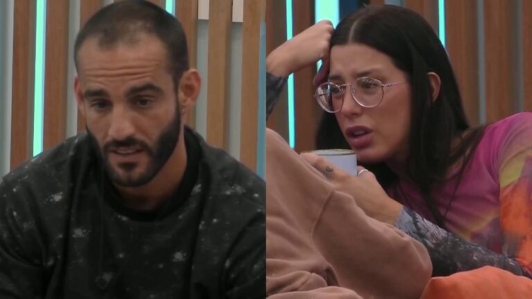 Picante ida y vuelta de Maxi y Juliana en Gran Hermano: "Me estoy enamorando de vos, pero me siento débil y mal; y así no va"