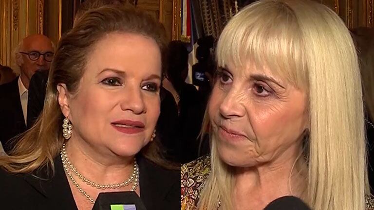 Incómodo encuentro de Claudia Villafañe con Lucía Galán: "No soy rencorosa"