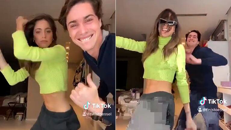 Tini Stoessel hizo un divertido baile con su hermano, Francisco, en TikTok