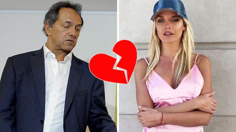 Daniel Scioli y Gisela Berger, separados a cinco meses del nacimiento de su beba