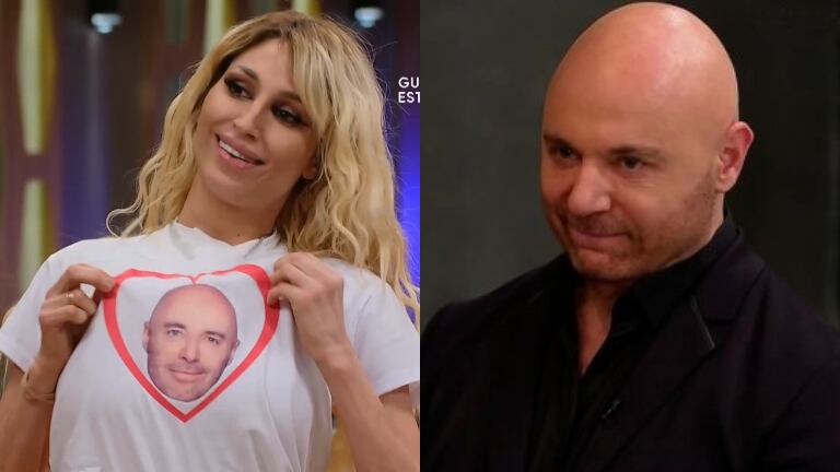 Vicky Xipolitakis se puso una remera con la cara de Germán Martitegui en MasterChef: "Quiero que sepa que está presente"