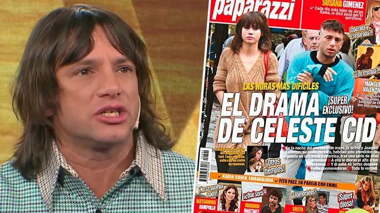 Joaquín Levinton recordó la polémica tapa de Paparazzi junto a Celeste Cid, cuando eran pareja