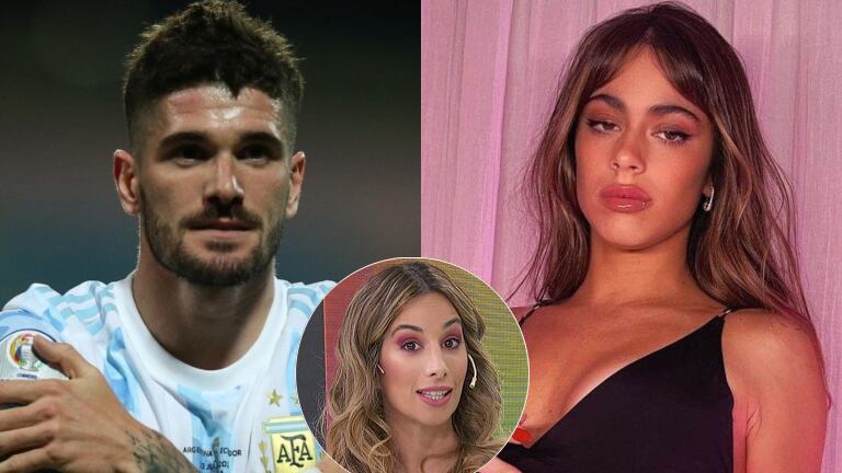 Estefi Berardi lanzó una filosa versión sobre Rodrigo De Paul y Tini Stoessel: "Se le escapó un like a una foto de ella y después la borró”