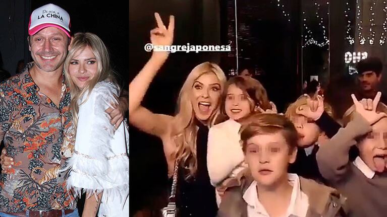 El divertido video de la China Suárez con Rufina y los hijos de Benjamín Vicuña en su fiesta de cumpleaños